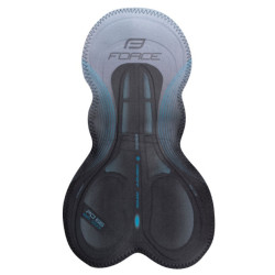 Culotte Force F B51Corto con Tirantes Negro/Blanco
