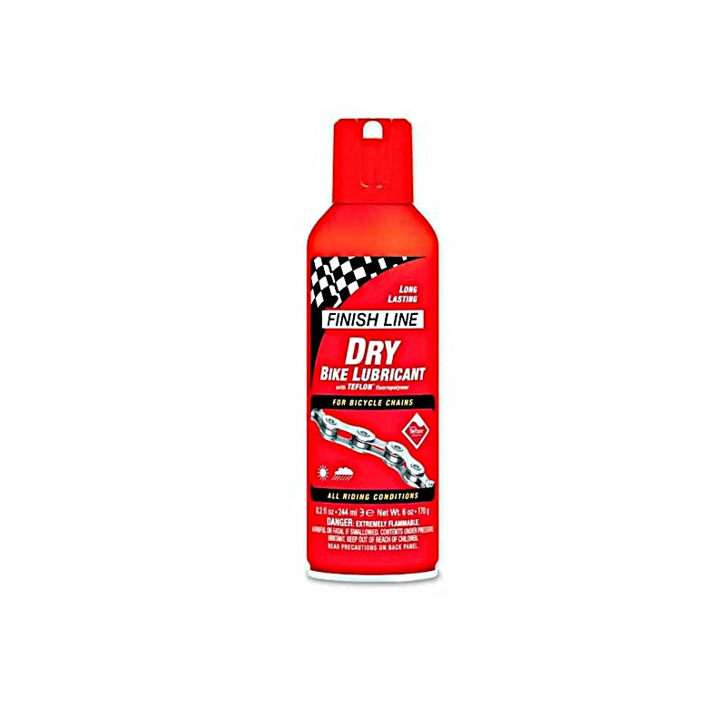 Aceite Lubricante Finish Line Seco Con Teflón Spray 244 ml
