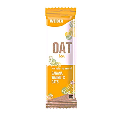 Barrita Energética Weider OAT Bar Plátano Y Nueces