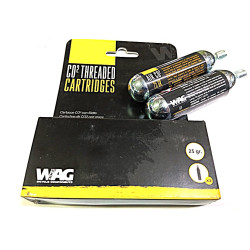 Cartucho CO2 WAG 25 Grs Con Rosca Pack 2 Unidades