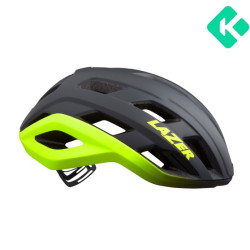 Casco Lazer Strada KinetiCore Negro Mate/Amarillo Flúor