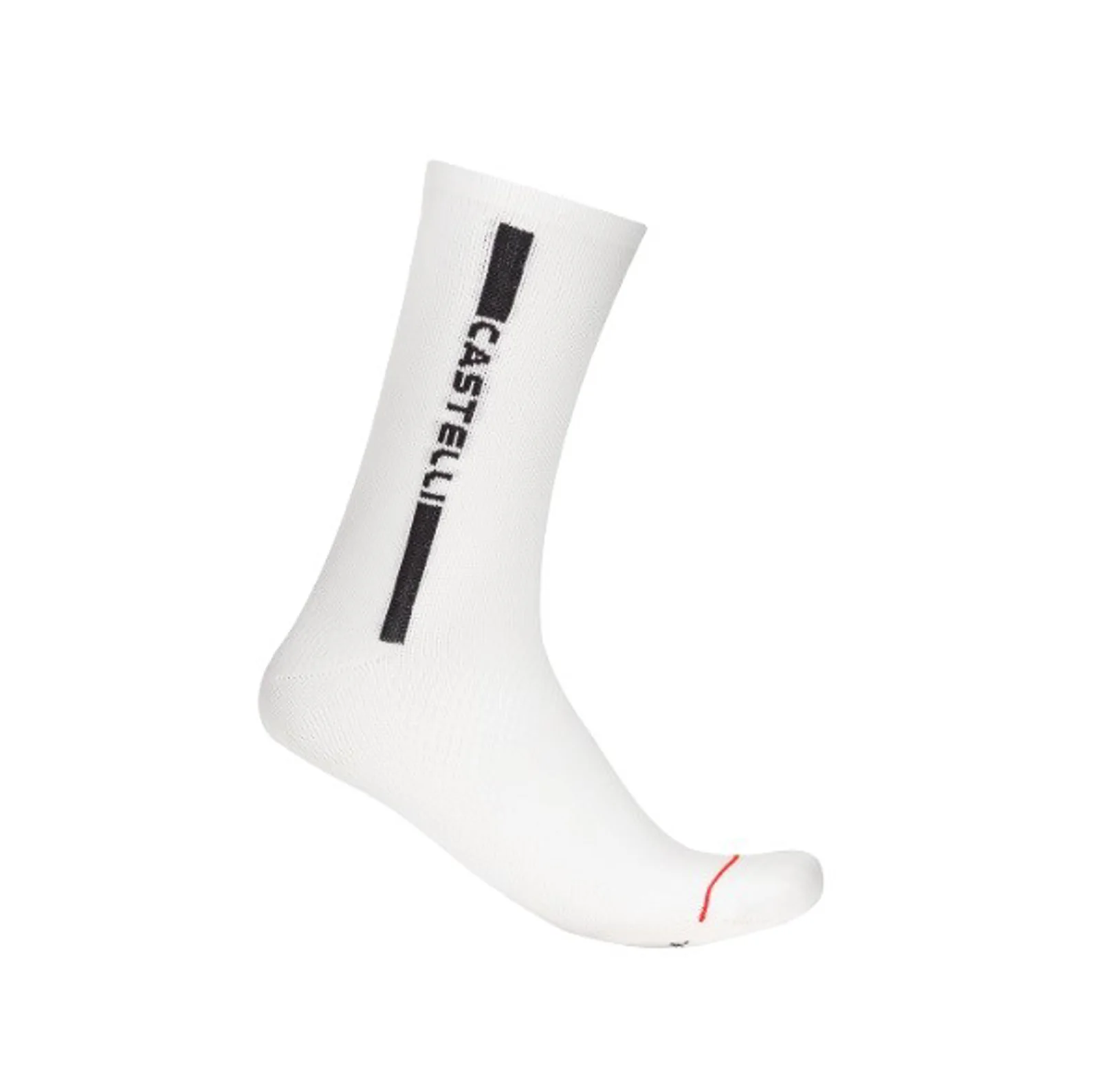 CALCETINES CASTELLI LINEA LOGO 15 BLANCO/NEGRO L/XL