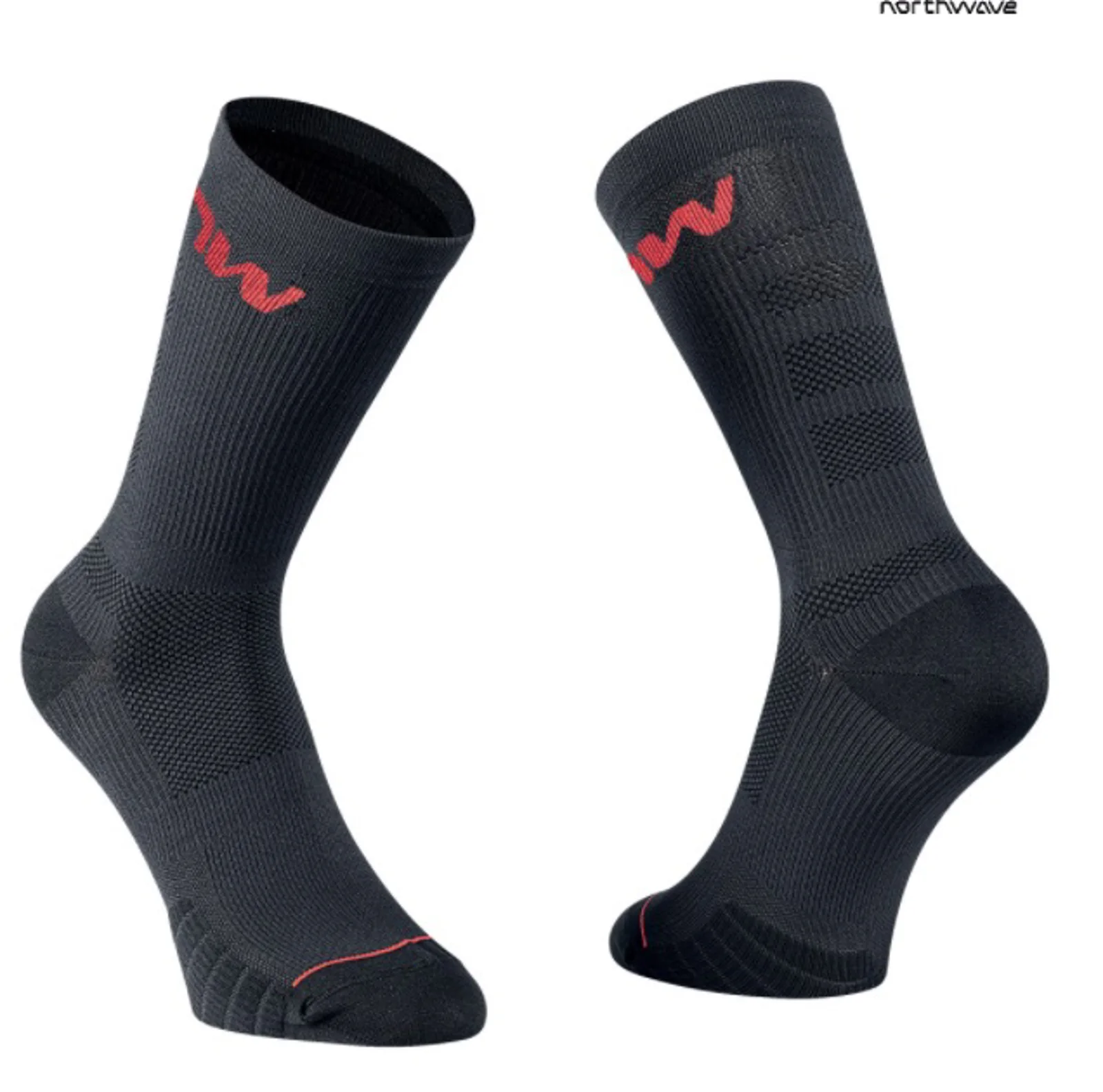 CALCETINES NORTHWAVE EXTREME PRO NEGRO/ROJO L