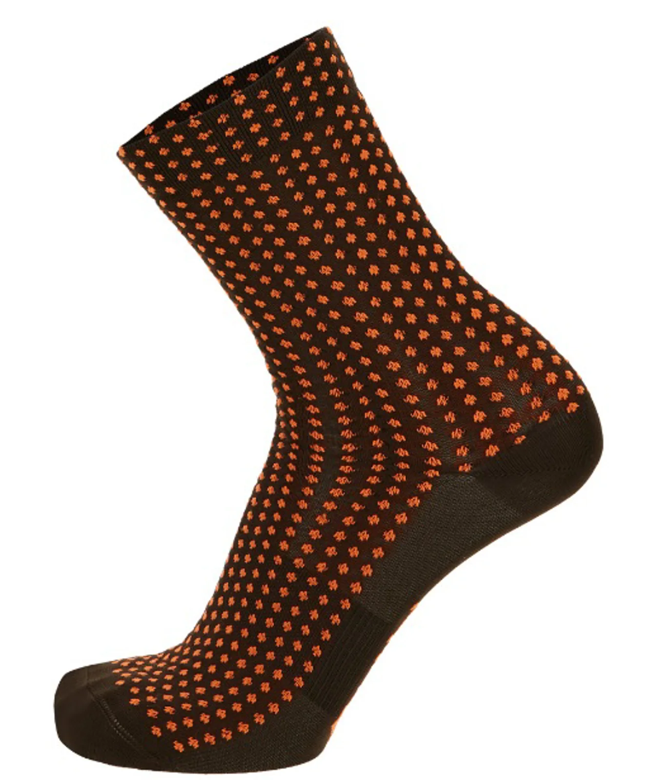 CALCETINES SANTINI SFERA NEGRO/NARANJA M/L