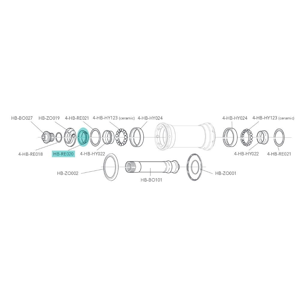 CONO AJUSTE BUJE CAMPAGNOLO HB-RE020/HB-BO020
