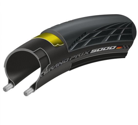 CUBIERTA CONTI.GRAND PRIX 5000 700X25 NEGRO PLEGABLE