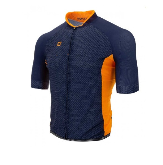 MAILLOT INVERSE M/C TEMPUS AZUL/NARANJA L