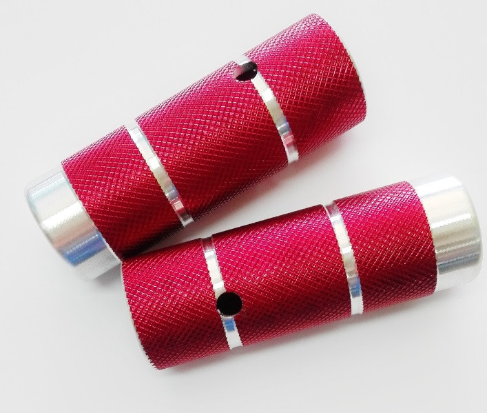 JGO.REPOSAPIES CLB ALUMINIO BMX ROSCA ROJO