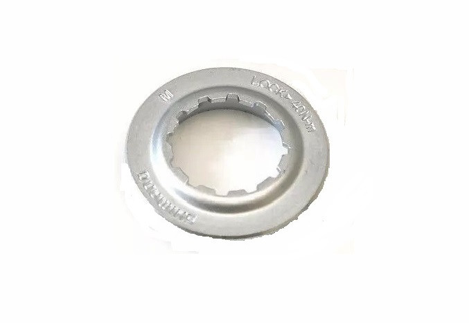 ANILLO CIERRE DISCO BUJE SHIMANO CENTER LOCK PLATA