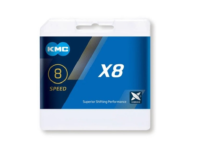 CADENA KMC X8 PLATA/GRIS 8V 114L