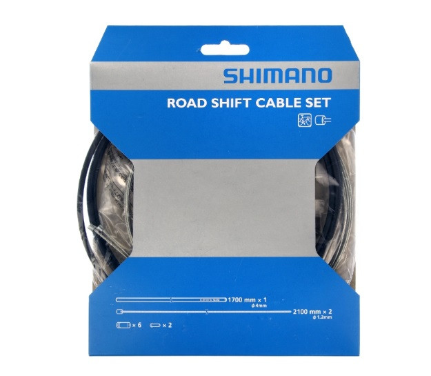 KIT CABLES/FUNDAS CAMBIOS SHIMANO CAR.ACERO