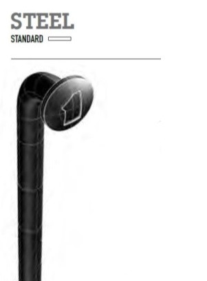RADIO MACH1 293X2 ACERO NEGRO