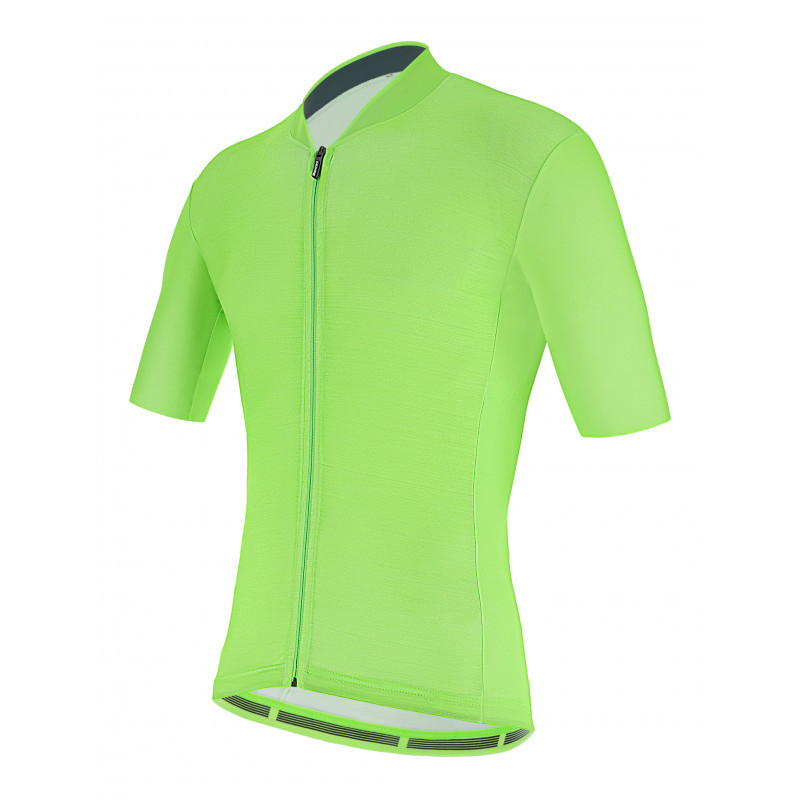 MAILLOT SANTINI M/C COLORE VERDE FLUO S