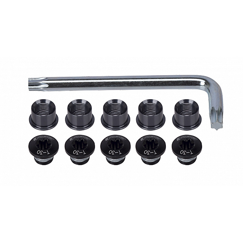 KIT TORNILLOS PLATOS FSA CARRETERA DOBLE NEGRO
