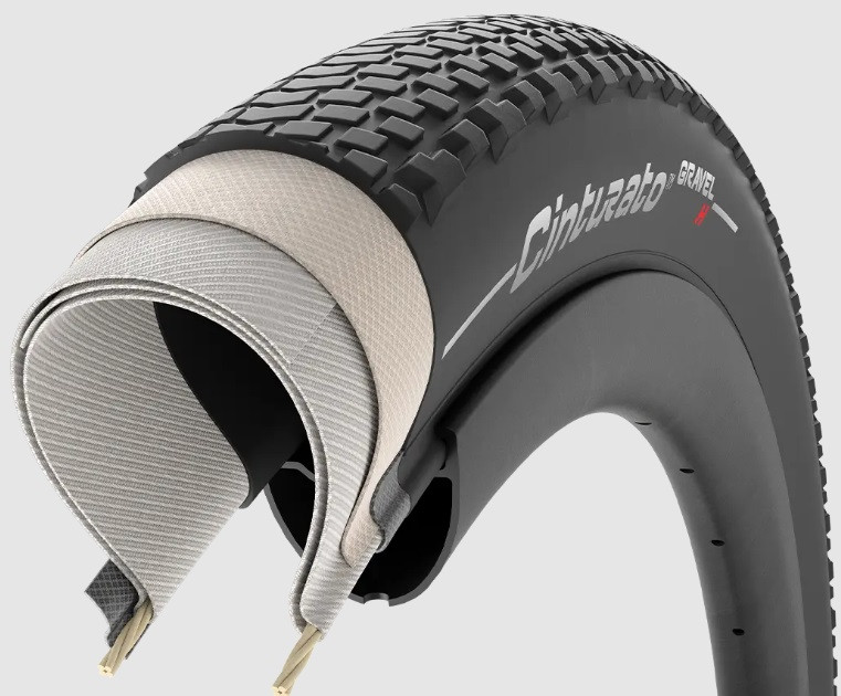CUBIERTA PIRELLI CINTURATO GRAVEL M 700X45 TLR NEGRO