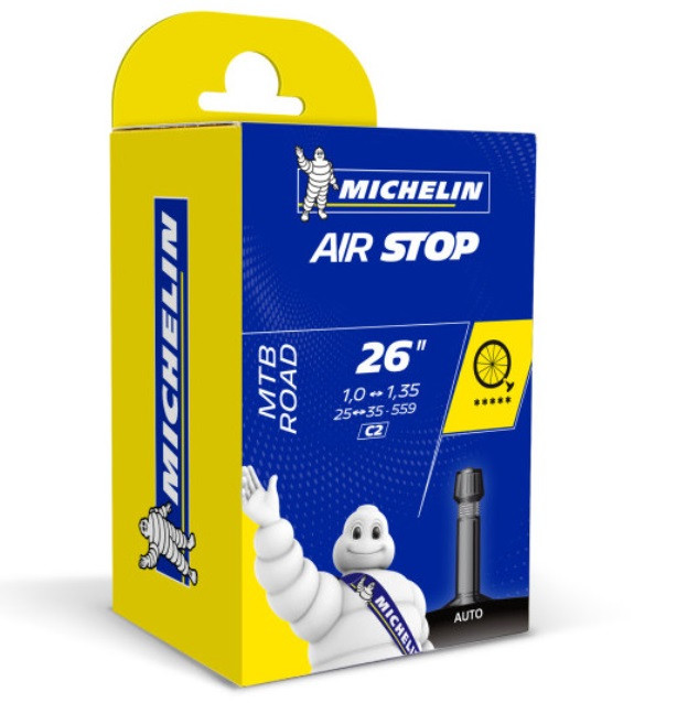 CAMARA MICHELIN AIRSTOP 26X1.00/1.35 STANDART 34MM