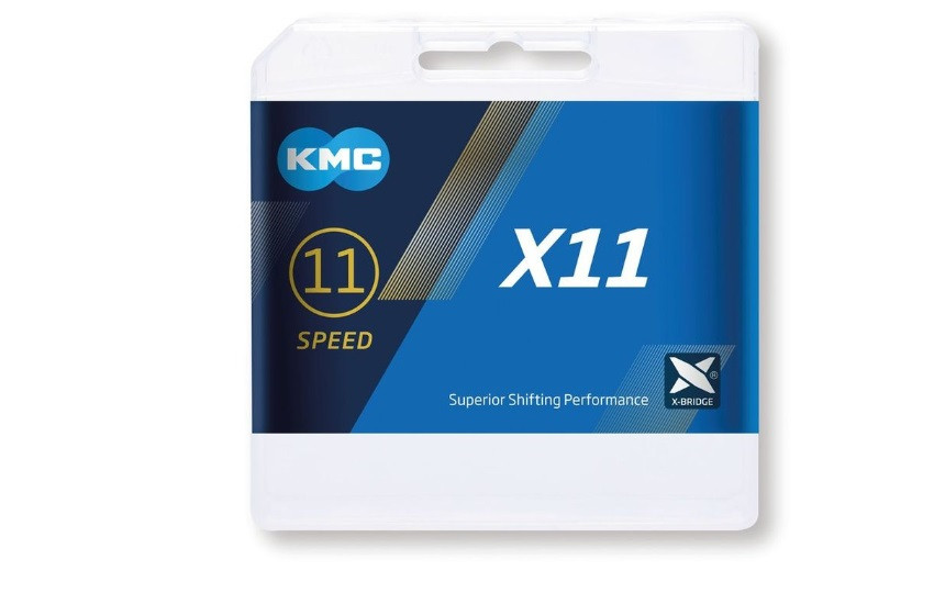 CADENA KMC X11 PLATA/NEGRO 118L