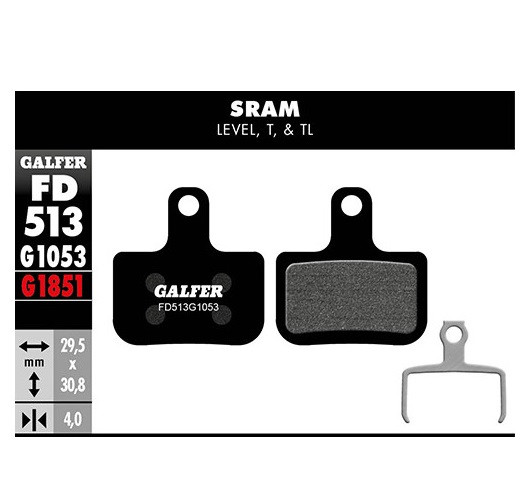 PASTILLAS GALFER STD SRAM LEVEL T FD513G