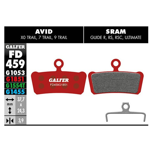 PASTILLAS GALFER ADVANCED SRAM GUIDE FD459G