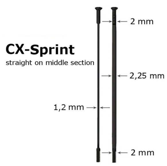 RADIO SAPIM CX-SPRINT STRAIGHT PLANO 258 NEGRO