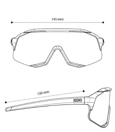 GAFAS KOO DEMOS NEGRO LENTE ROJO ESPEJO
