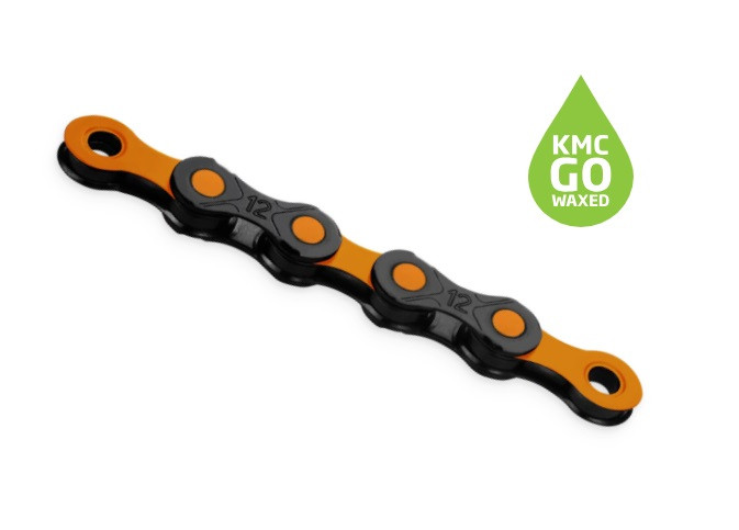 CADENA KMC DLC 12V NEGRO/NARANJA 1126L