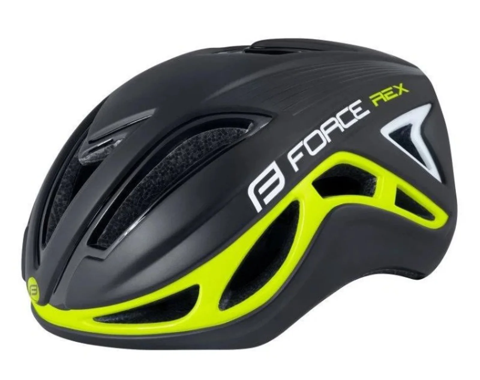 CASCO FORCE REX NEGRO/AMARILLO FLUO L/XL
