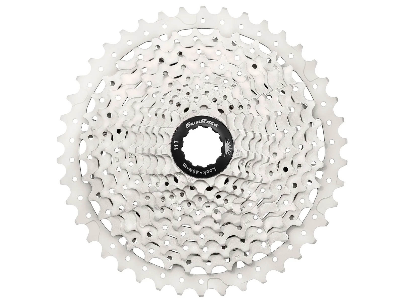 CASSETTE SUNRACE 10V MS3 11/42 PLATA