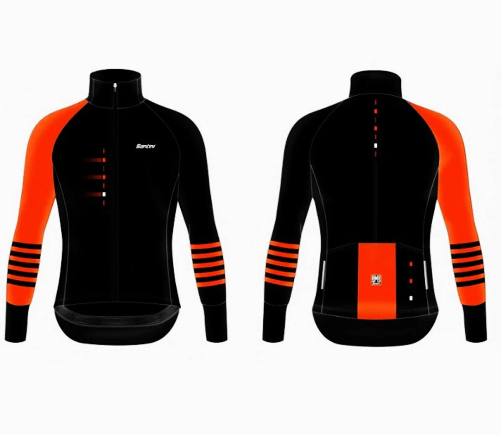 CHAQUETA SANTINI HERO NEGRO/NARANJA M