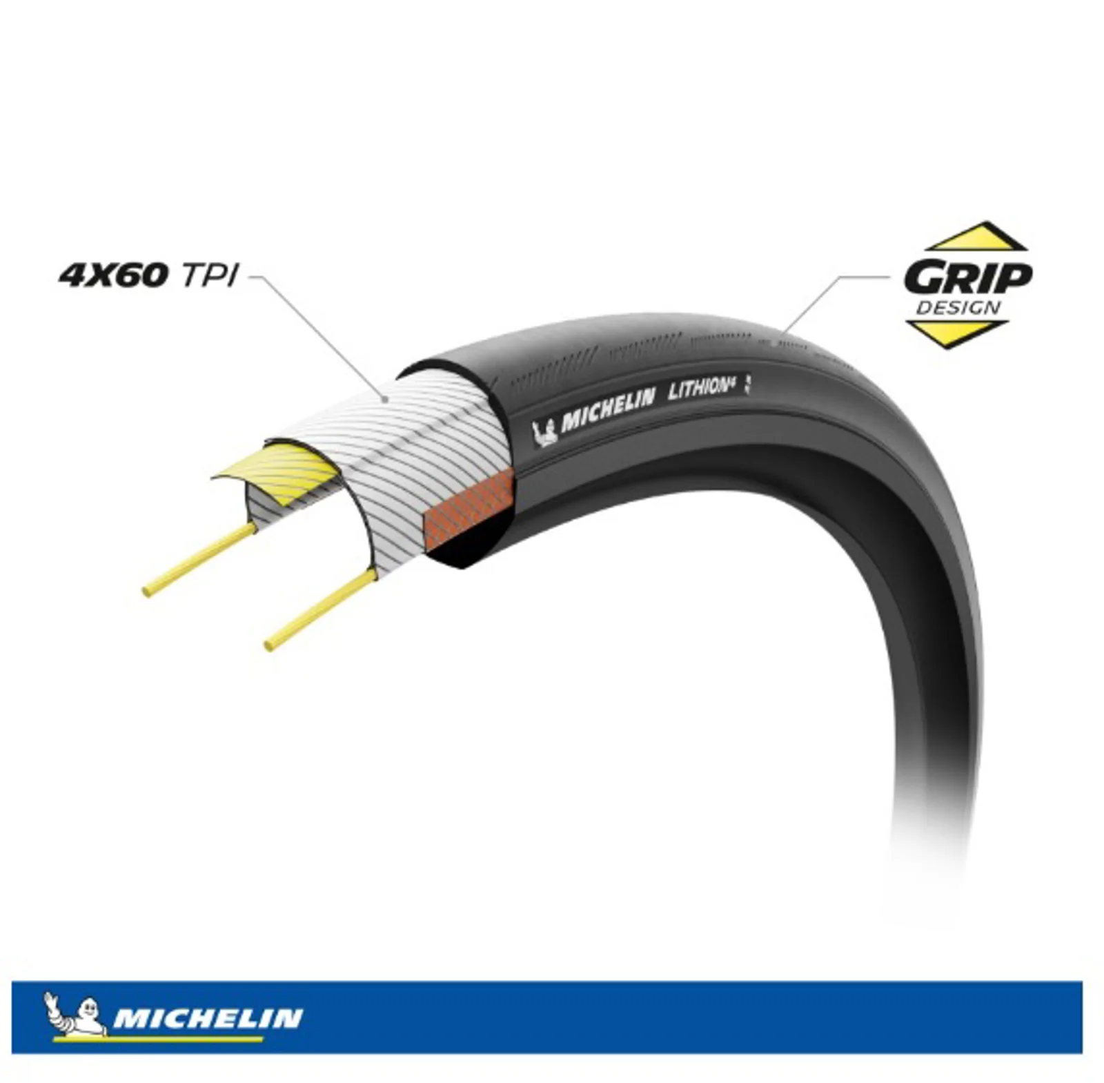 CUBIERTA MICHELIN LITHION 4 700X30 NEGRO