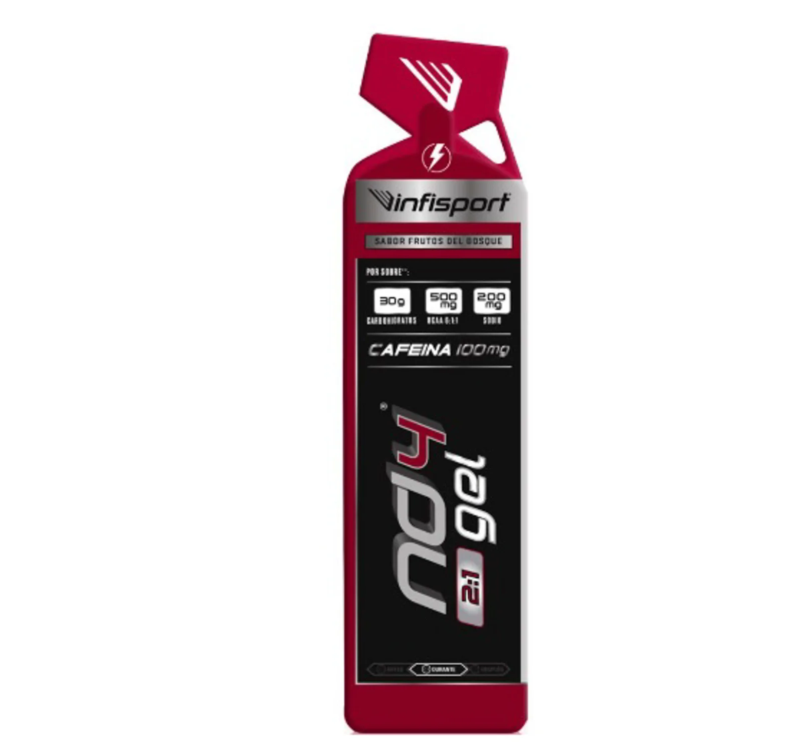 INFISPORT GEL ND4 FRUTAS BOSQUE CAFEINA