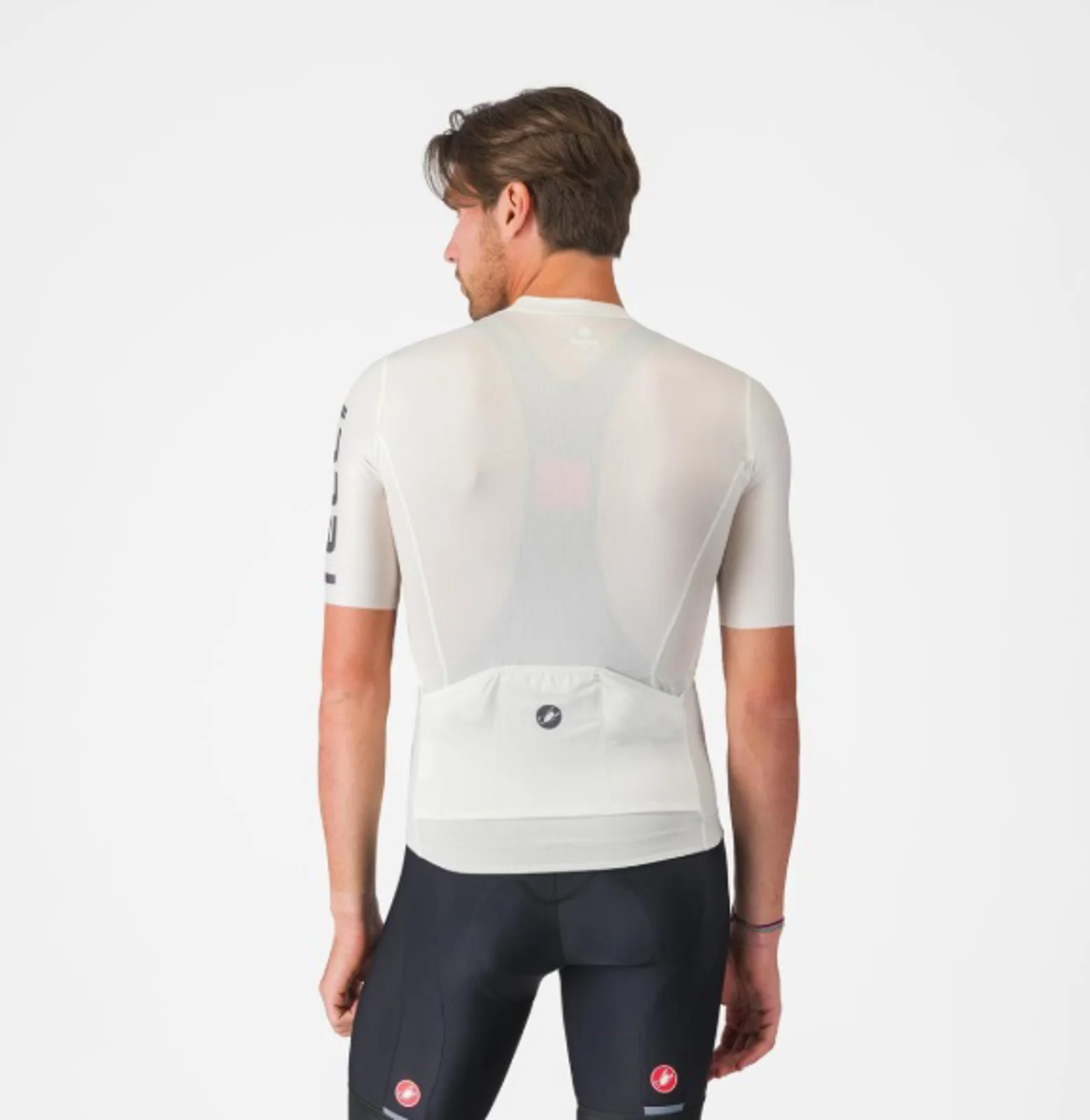 MAILLOT CASTELLI MANGA CORTA ENTRATA APEX BLANCO MARFIL L
