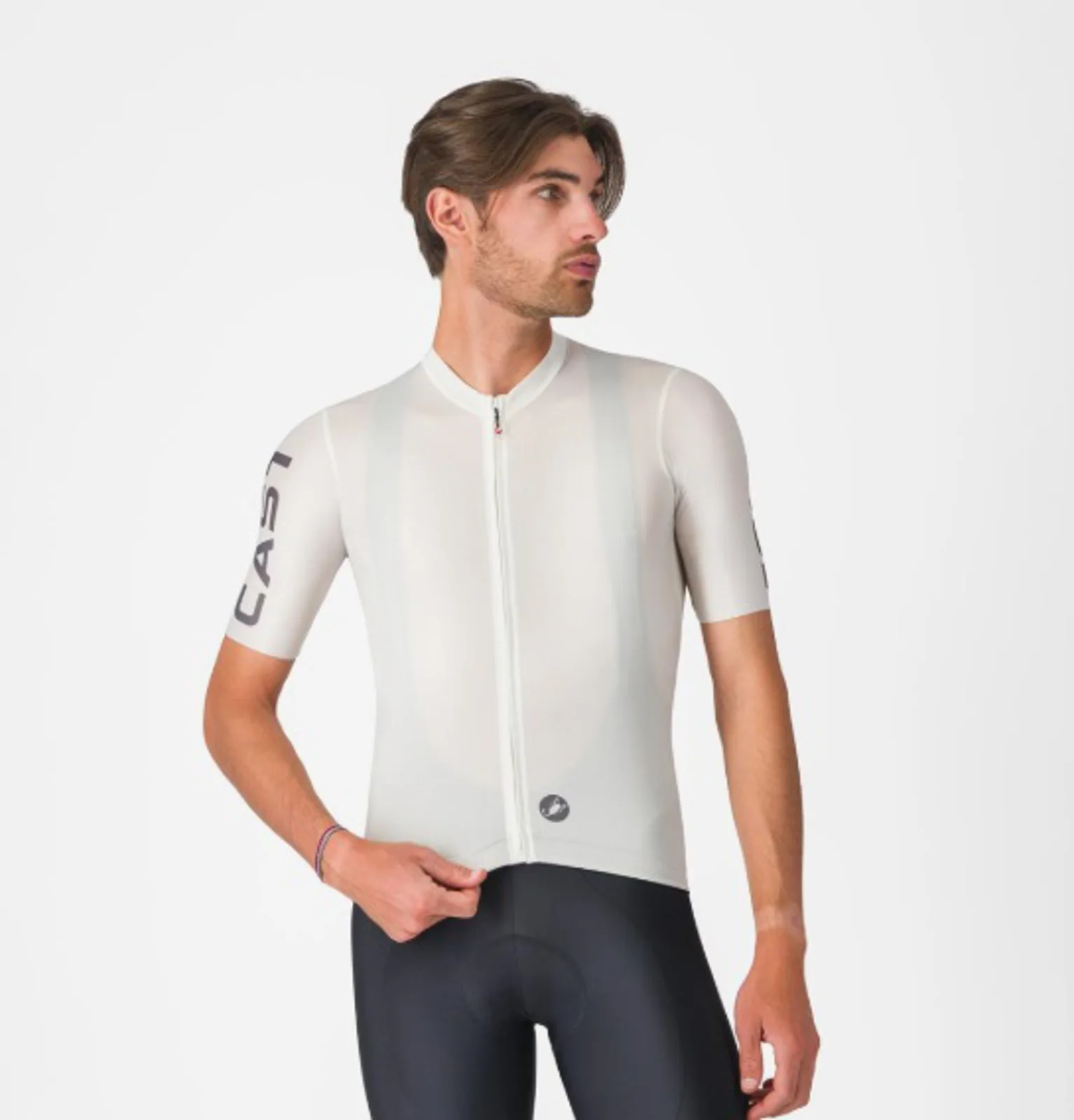 MAILLOT CASTELLI MANGA CORTA ENTRATA APEX BLANCO MARFIL L