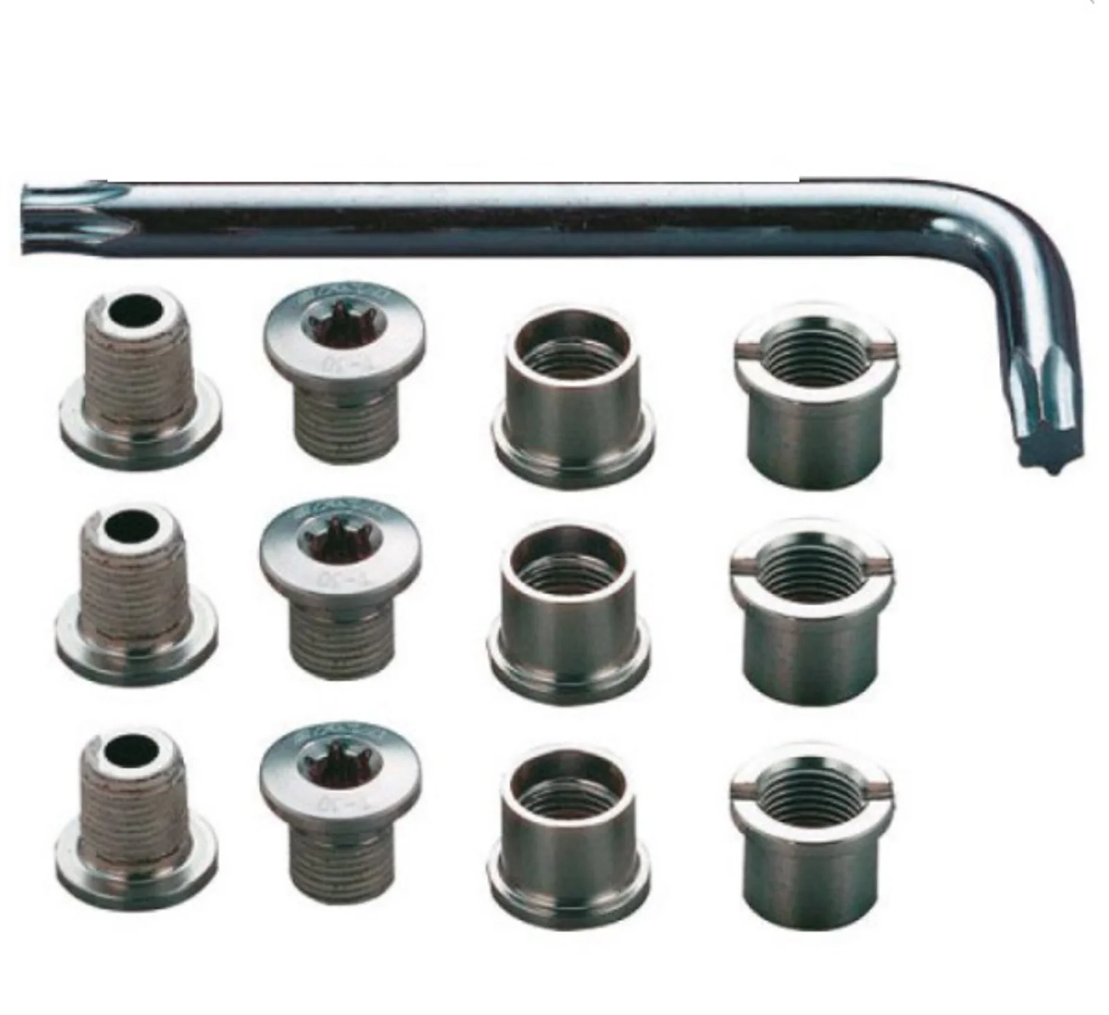 KIT TORNILLOS PLATOS FSA MTB TRIPLE PLATO PLATA