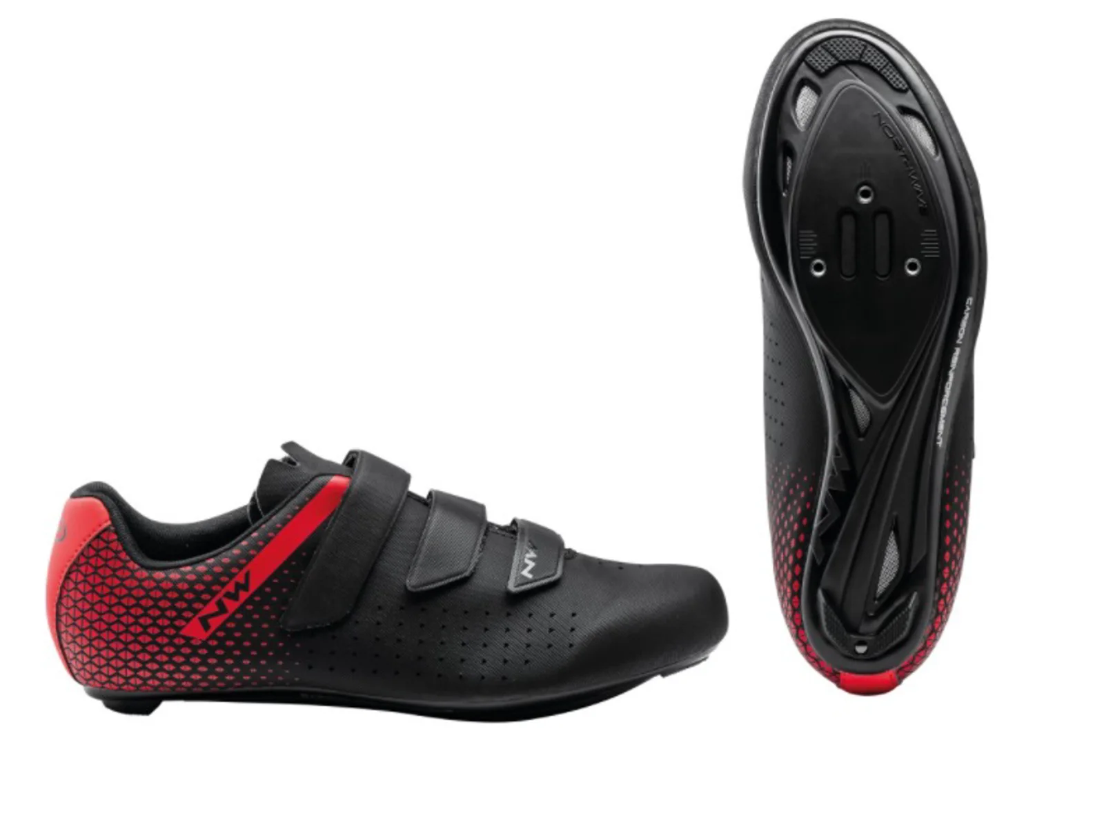 ZAPATILLAS NORTHWAVE CORE PLUS 2 NEGRO/ROJO 45